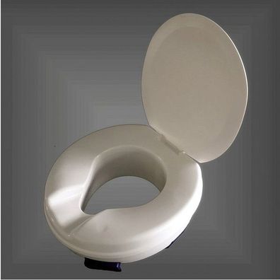 Clipper WC Sitzerhöhung 11cm rutschfest mit Deckel, bis 185 Kg