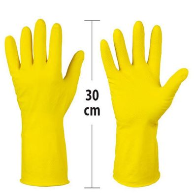 Latex Haushaltshandschuhe Klondike, 12 Paar, Größe 10, extra Lang, für Profis