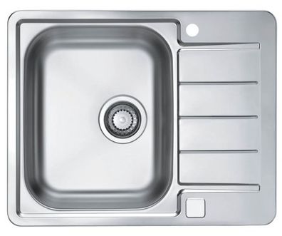 Küchenspüle 61,5x50cm Edelstahl Einbauspüle Line max 110 Schrank 50 cm