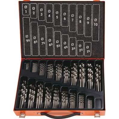 Projahn Bohrer-Magazin "ECO", 170 tlg., HSS-G, 1-10/0,5 mm, Spiralbohrer kurz