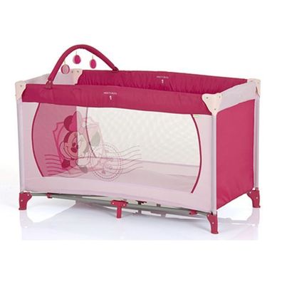 Hauck Reisebett Dream'n Play inkl. Spielbügel Minnie pink II