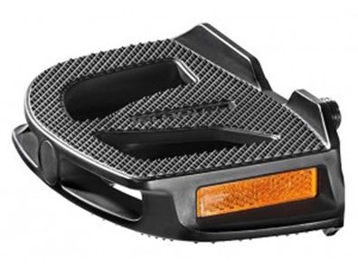 Ergotec Pedal EP-1 - Plattformpedal 90x132, Kugellager, Kunststoff, schwarz