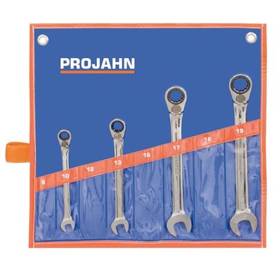 Projahn GearTech Schlüssel Satz 4tlg., umschaltbar, in Rolltasche, PR3993