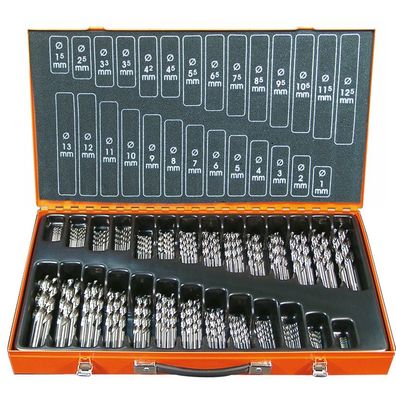 Projahn Bohrer-Magazin "ECO", 220 tlg., HSS-G, 1-13/0,5+ 3,3/4,2mm, Spiralbohrer kurz