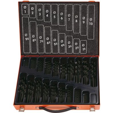 Projahn Bohrer-Magazin "ECO", 170 tlg., HSS-R, 1-10/0,5 mm, Spiralbohrer kurz