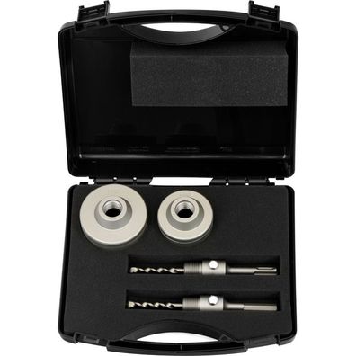 Projahn Schlagbohrkronen-Set 5-tlg., 68 + 82mm, SDS-plus, inkl. Zentrierbohrer M22