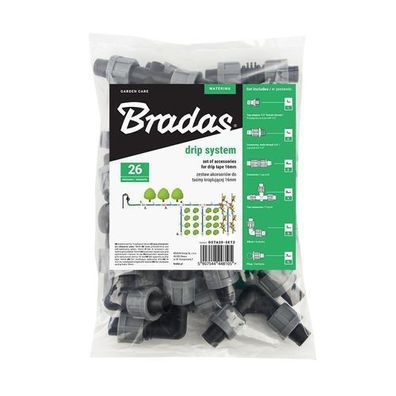 Bewässerungsarmatur-Set Tropfbewässerung Zubehör 16mm 26tlg Verbinder Winkel Ventile