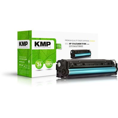 KMP H-T175 schwarz Toner ersetzt HP 131A; Canon 731BK(CF210A; 6272B002)