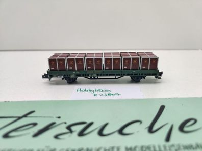 Hobbytrain N DC H23807 Post-Behälterwagen Post2-t/13 / NEM / DB