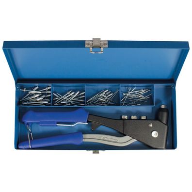 Projahn Profi Blindnietzangen-Set, 61-tlg., 1x Blindnietzange und 60x Aluminium