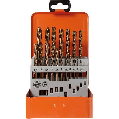 Projahn Bohrer-Kassette "ECO", 19 tlg., HSS-Co, 1-10/0,5mm, Spiralbohrer kurz