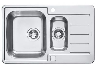 Küchenspüle 79x50cm Edelstahl Einbauspüle Line maxim 70 Schrank 60 cm