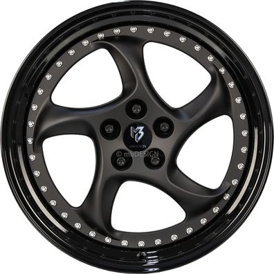 mbDESIGN Aluminiumrad geschmiedet zweiteilig TURBO Forged 9,0x20 Zoll (Rechts) LK