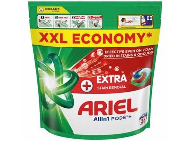 Ariel Allin1 Pods+ Extra Farbe & Faserschutz Waschkapseln 38 Wäschen