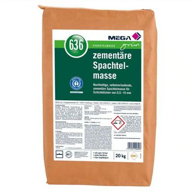 MEGAgrün 636 zementäre Spachtelmasse 20kg