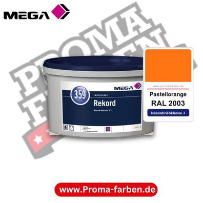 MEGA 359 Rekord RAL 2003 Pastellorange – Innenfarbe matt Klasse 3