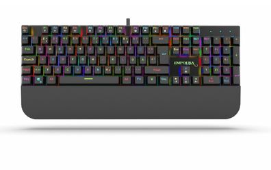 INCA IKG-443 Gaming Tastatur mechanische Metalltastatur 18 LED Modus RGB Beleuchtu