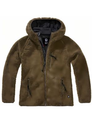 Brandit Women Jacke Ladies Teddyfleecejacket hood Olive