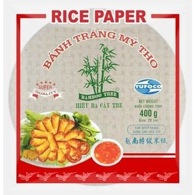 BAMBOO TREE Reispapier Frühlingsrolle Rund 22cm 400g