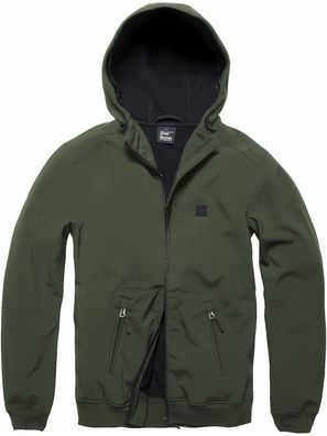 Vintage Industries Funktionsjacke Ashore Softshell Jacket Dark Olive