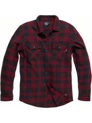 Vintage Industries Flanellhemd Globe Heavyweight Shirt Red Check