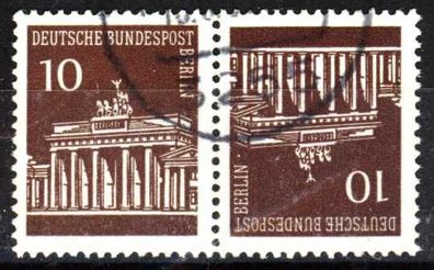 BERLIN Zusammendruck Nr K5 gestempelt WAAGR PAAR X14C796
