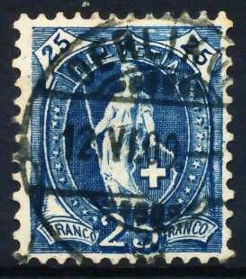 Schweiz ST. HELV Nr 67Ca zentrisch gestempelt X696D06