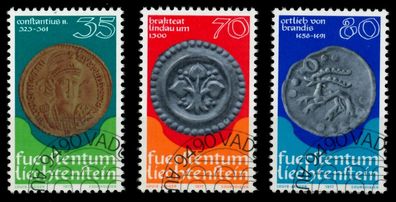 Liechtenstein 1977 Nr 677-679 gestempelt SB8A88A