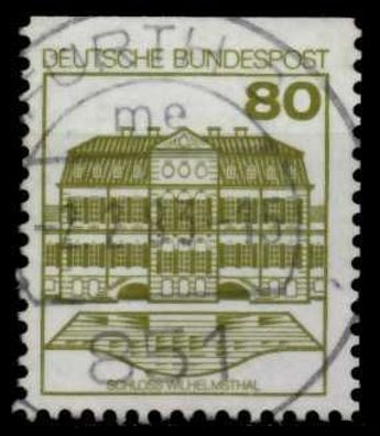 BRD DS BURGEN u. Schlösser Nr 1140CI zentrisch gestempelt X767DDA