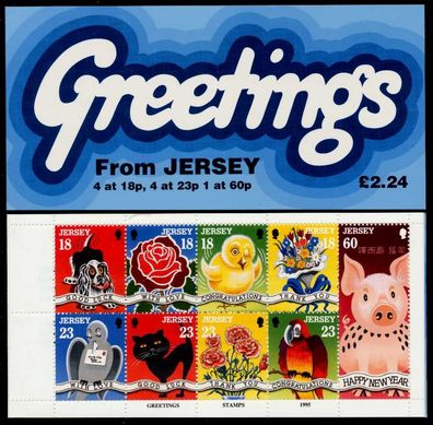 JERSEY Markenheftchen Nr MH 07 postfrisch S00A3F2