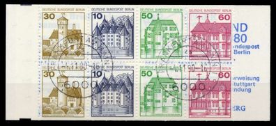 BERLIN Markenheftchen Nr MH 12aoZ zentrisch gestempelt X9623D2