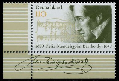 BRD 1997 Nr 1953 postfrisch ECKE-ULI X868EC2