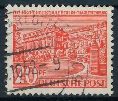 BERLIN Abarten Nr 49II gestempelt X9204E2