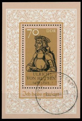 DDR BLOCK Kleinbogen Block 93 zentrisch gestempelt X0C512E