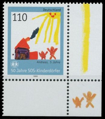 BRD BUND 1999 Nr 2062 postfrisch ECKE-URE X55277A