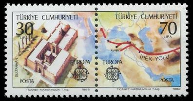 TÜRKEI 1982 Nr 2600 + 2601 postfrisch WAAGR PAAR X5B564A