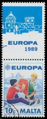MALTA 1989 Nr 816Zf2O gestempelt SENKR PAAR X5CEF4E