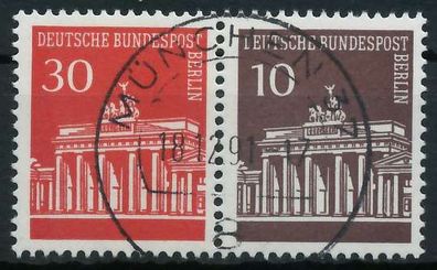 BERLIN Zusammendruck Nr W44 zentrisch gestempelt WAAGR PAAR X805702