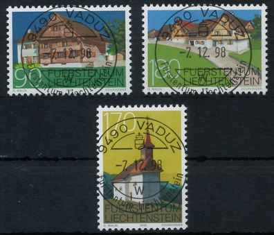 Liechtenstein 1998 Nr 1186-1188 zentrisch gestempelt X117CFE