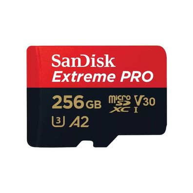 Extreme PRO 256 GB microSDXC (UHS-I U3, Class 10, V30, A2)