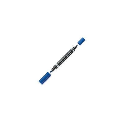 10 Staedtler Lumocolor duo Permanentmarker blau 0,6 - 1,5 mm