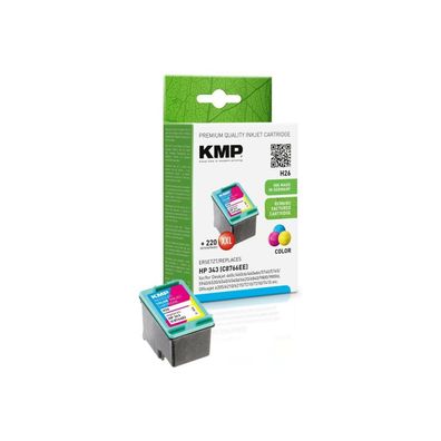 KMP H26 color Tintenpatrone ersetzt HP 343 (C8766E)