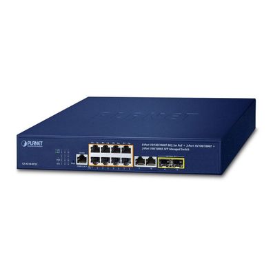 PLANET 8-Port GE GS-4210-8P2C 802.3at POE