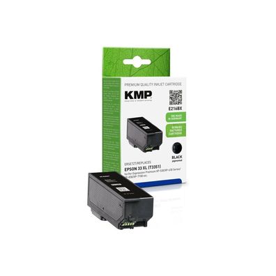 KMP E216BX Tintenpatrone schwarz kompatibel mit Epson T 3351 XL