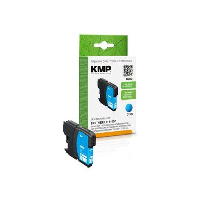 KMP B78C Tintenpatrone cyan kompatibel m. Brother LC-1100 C