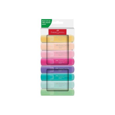 FABER-CASTELL TL 46 Pastell Textmarker farbsortiert, 8 St