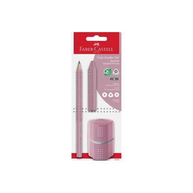 FABER-CASTELL GRIP Bleistift-Set B rose shadow 1 Set