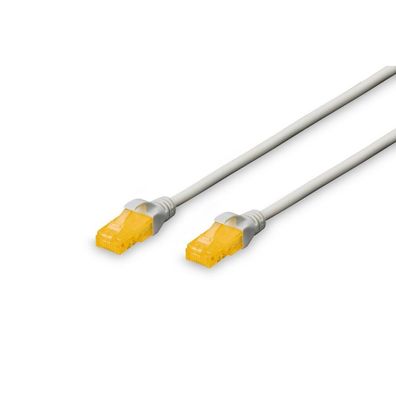 Digitus Patchkabel RJ45 U/UTP Cat6A 10.00m grau m. Hebelschu Polybeutel