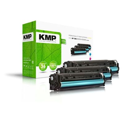 KMP Toner HP CE321-CE323A Multip. 1300 S. H-T144CMY remanufactured