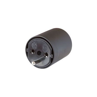 Brennenstuhl FIX-Adapter DE/CH schwarz 230V 3pol T12-Schuko